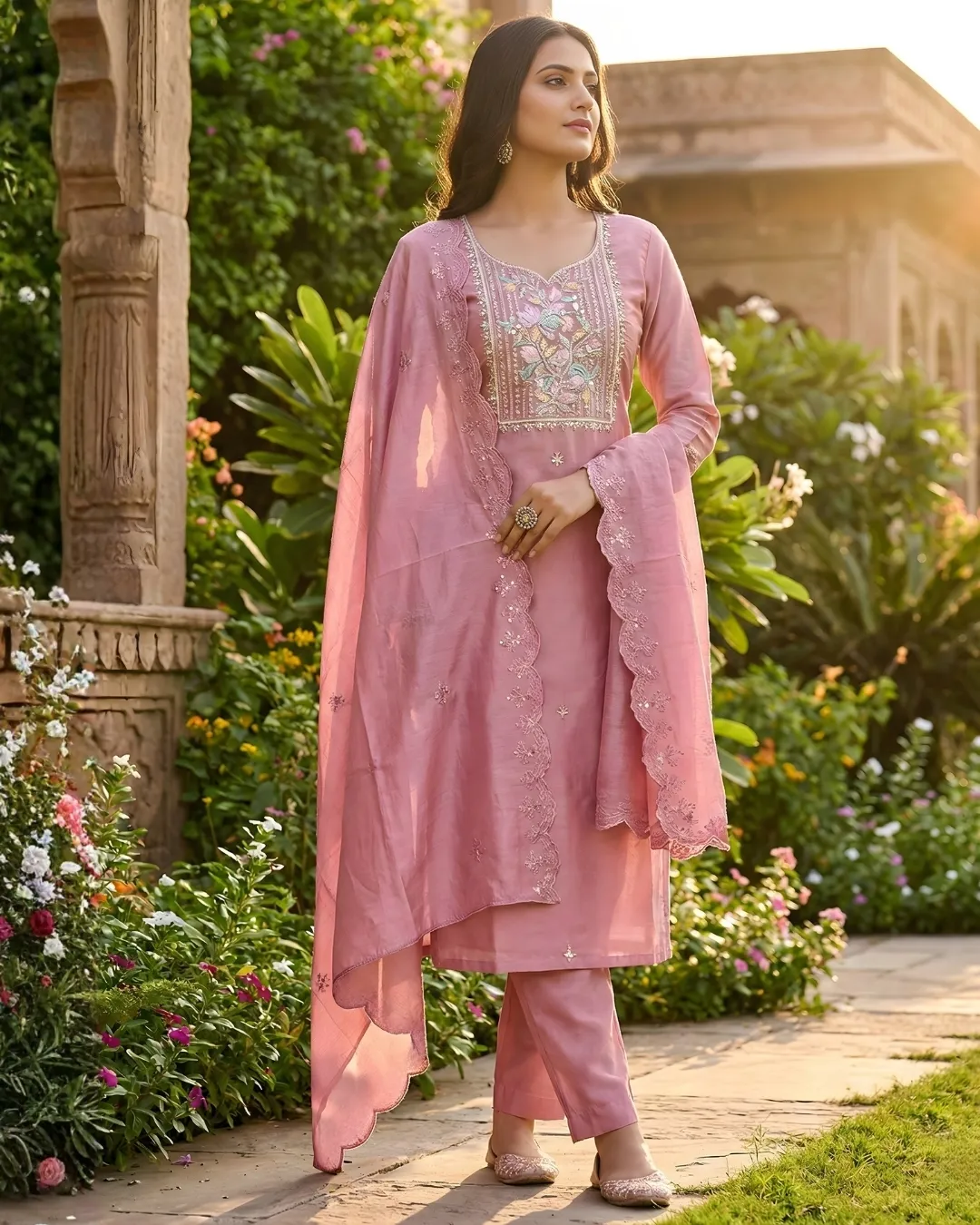 Pink Noor Kurta Set