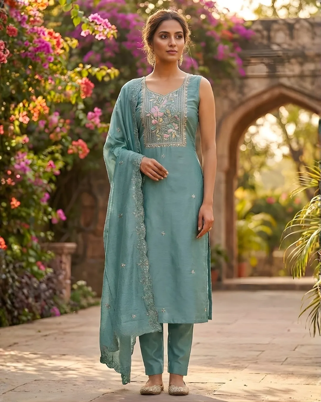 Blue Aqua Mist Kurta Set
