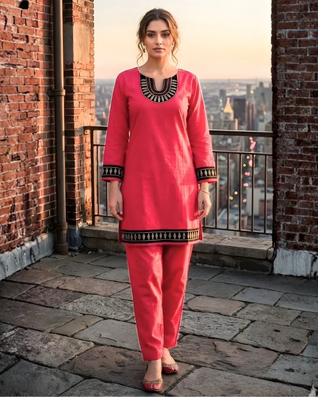 Crimson Heritage Co-Ord Set